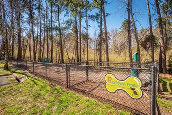 Fenced dog park